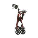 Lightweight Aluminium Rollator by Cinque Ports Mobility (Red Folded)