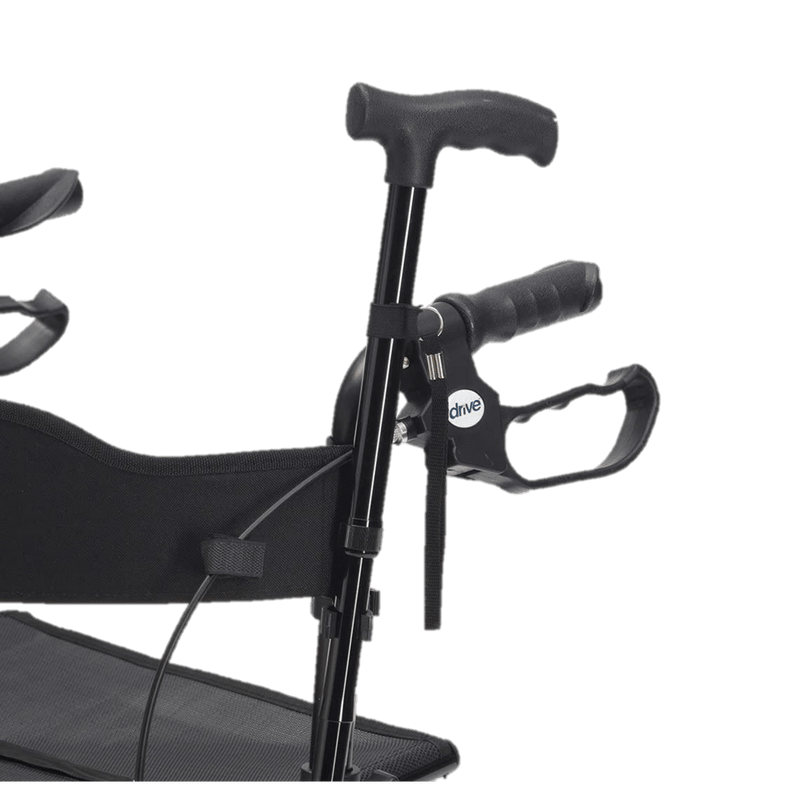Torro rollator with cane holder from Cinque Ports Mobility (Left Side Handle)